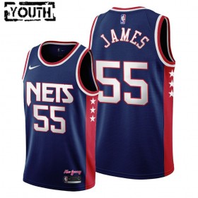 Camisetas Niños Brooklyn Nets Mike James 55 Nike 2021-22 City Edition Throwback 90s Swingman